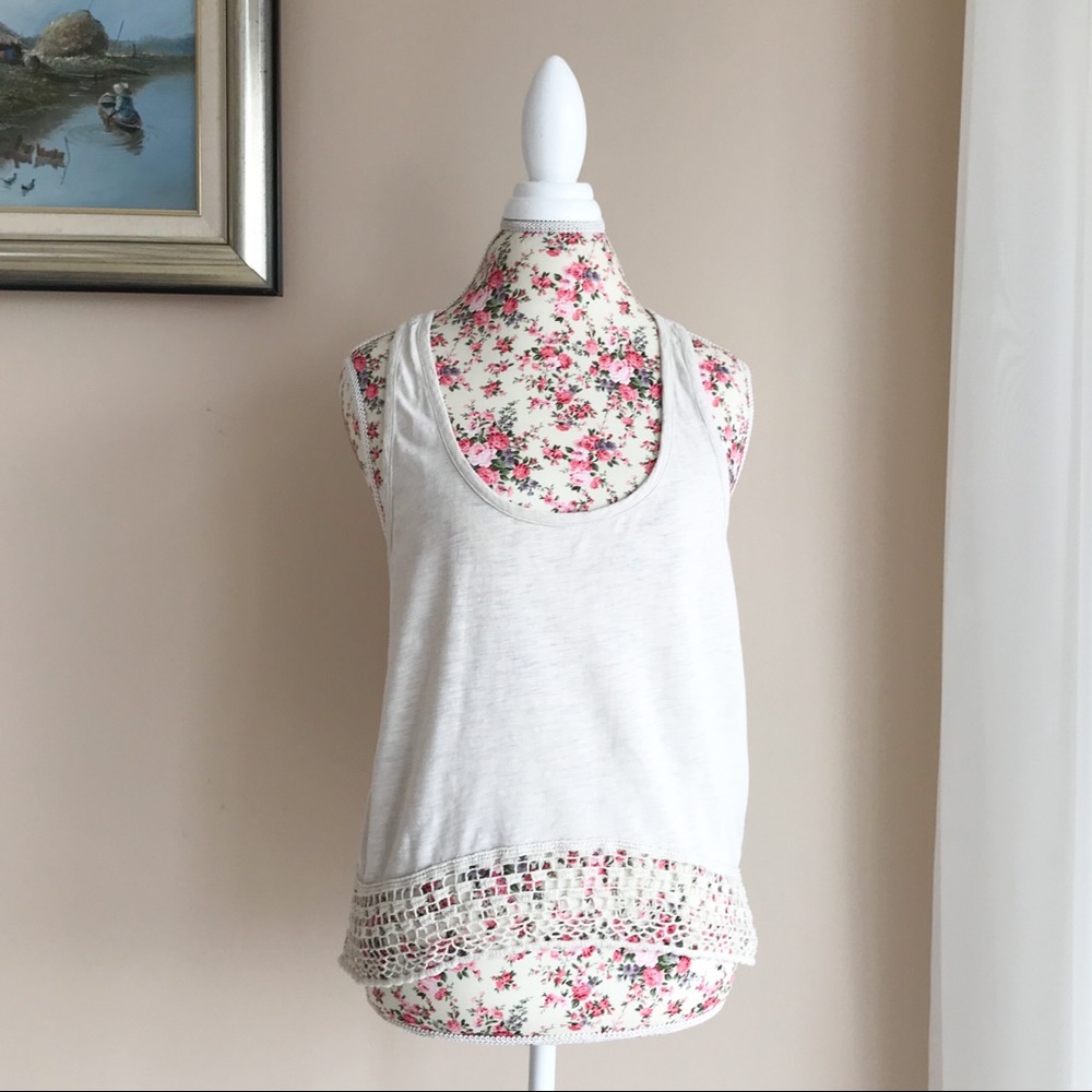 Urban Outfitters Ecoté Crochet Back Tank Top